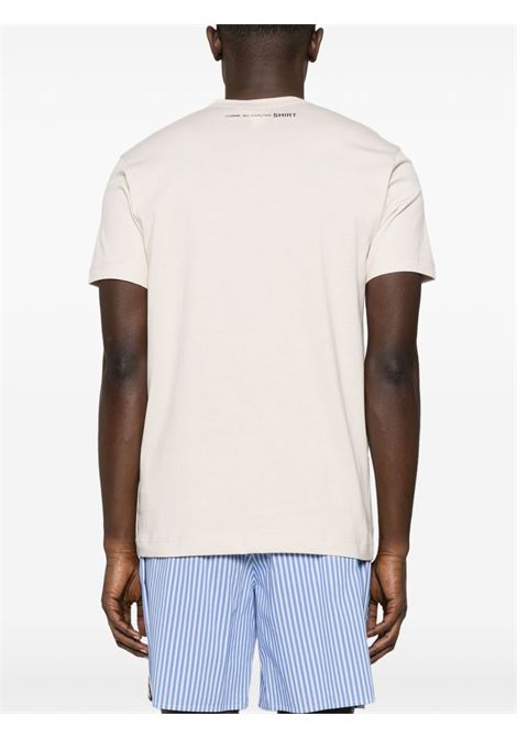 t-shirt knit uomo beige COMME DES GARÇONS SHIRT | FO-T0244